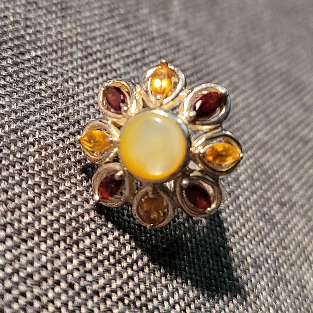 SGF STERLING SILVER cabochon moonstone